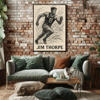 Jim Thorpe Legendary Athlete Poster