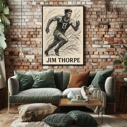 Jim Thorpe Legendary Athlete Poster