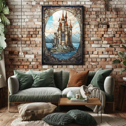 Enchanted Castle By The Sea Poster