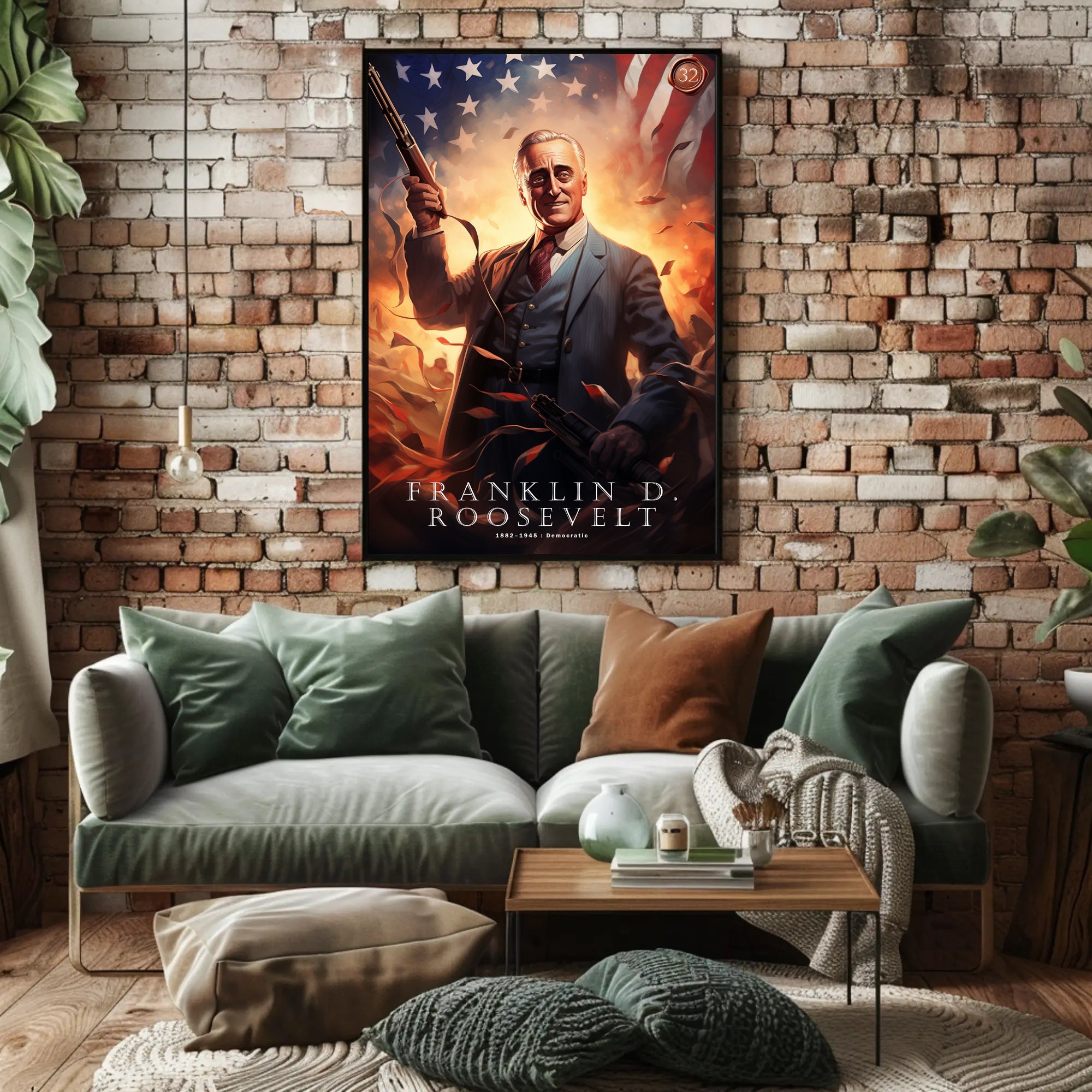 Franklin D. Roosevelt: A Pivotal Leader Poster