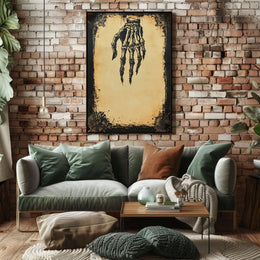 The Grim Reach Artistic Skeleton Poster