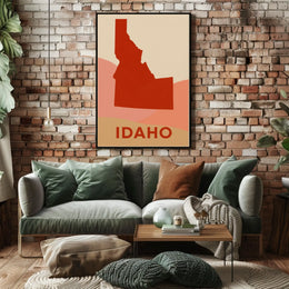 Idaho Silhouette Poster