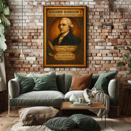 Benjamin Harrison V Founding Father Poster