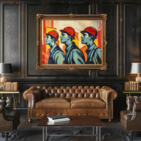 Industrial Progress Vintage Propaganda Poster Art Print