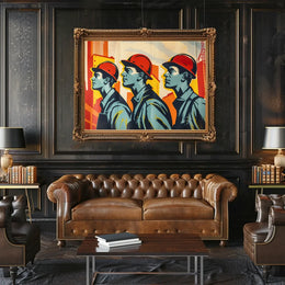 Industrial Progress Vintage Propaganda Poster Art Print