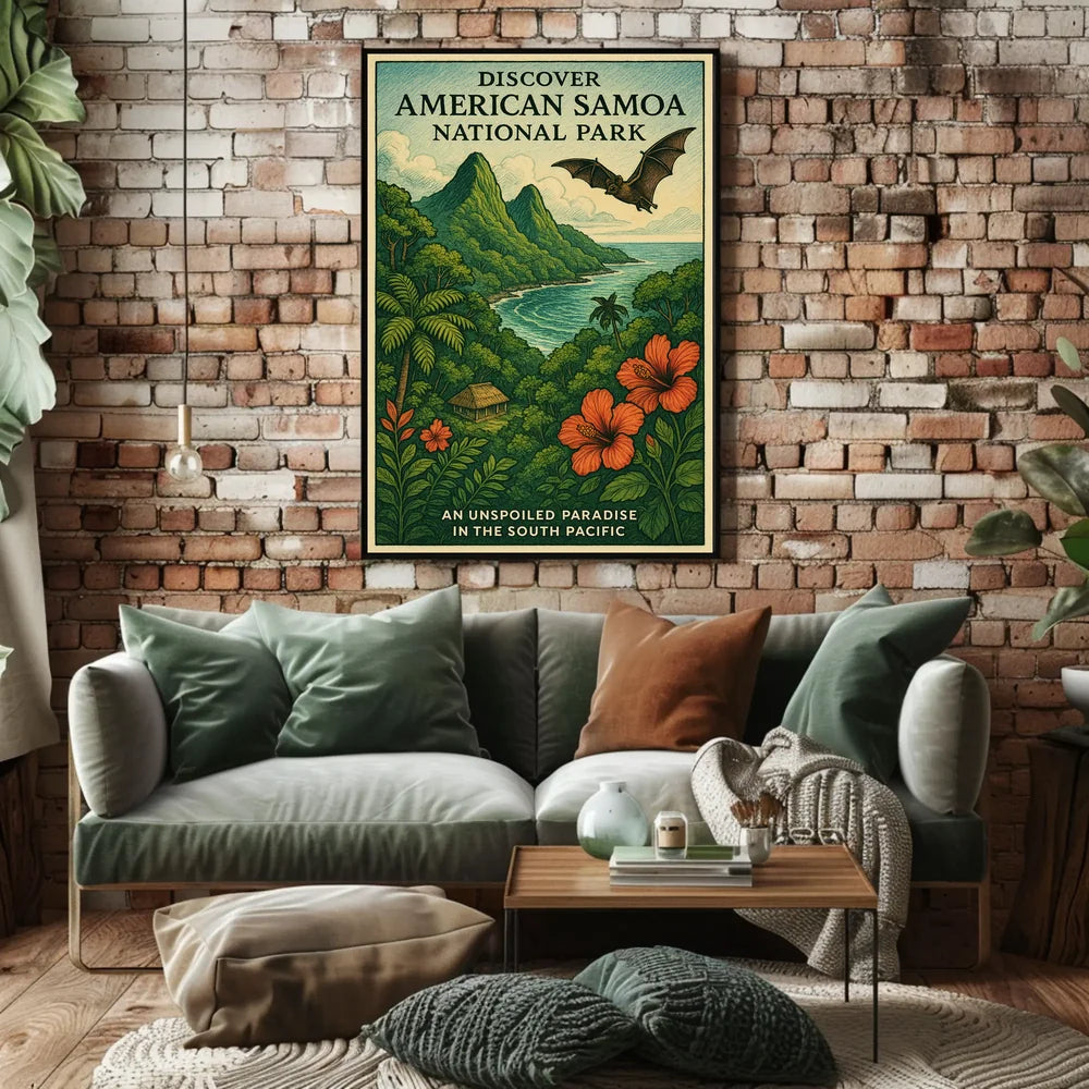 Unspoiled Paradise in the South Pacific Poster