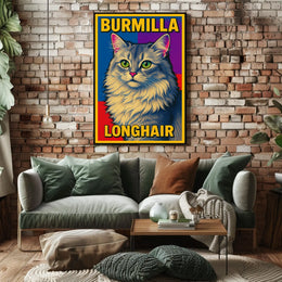 Burmilla Longhair Poster