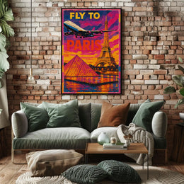 Fly To Paris Poster