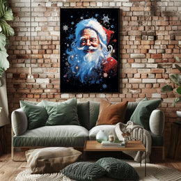 Santa Claus Festive Art Print Poster Abstract, Artistic Category