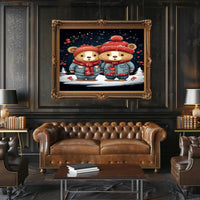 Winter Wonderland Bears Poster