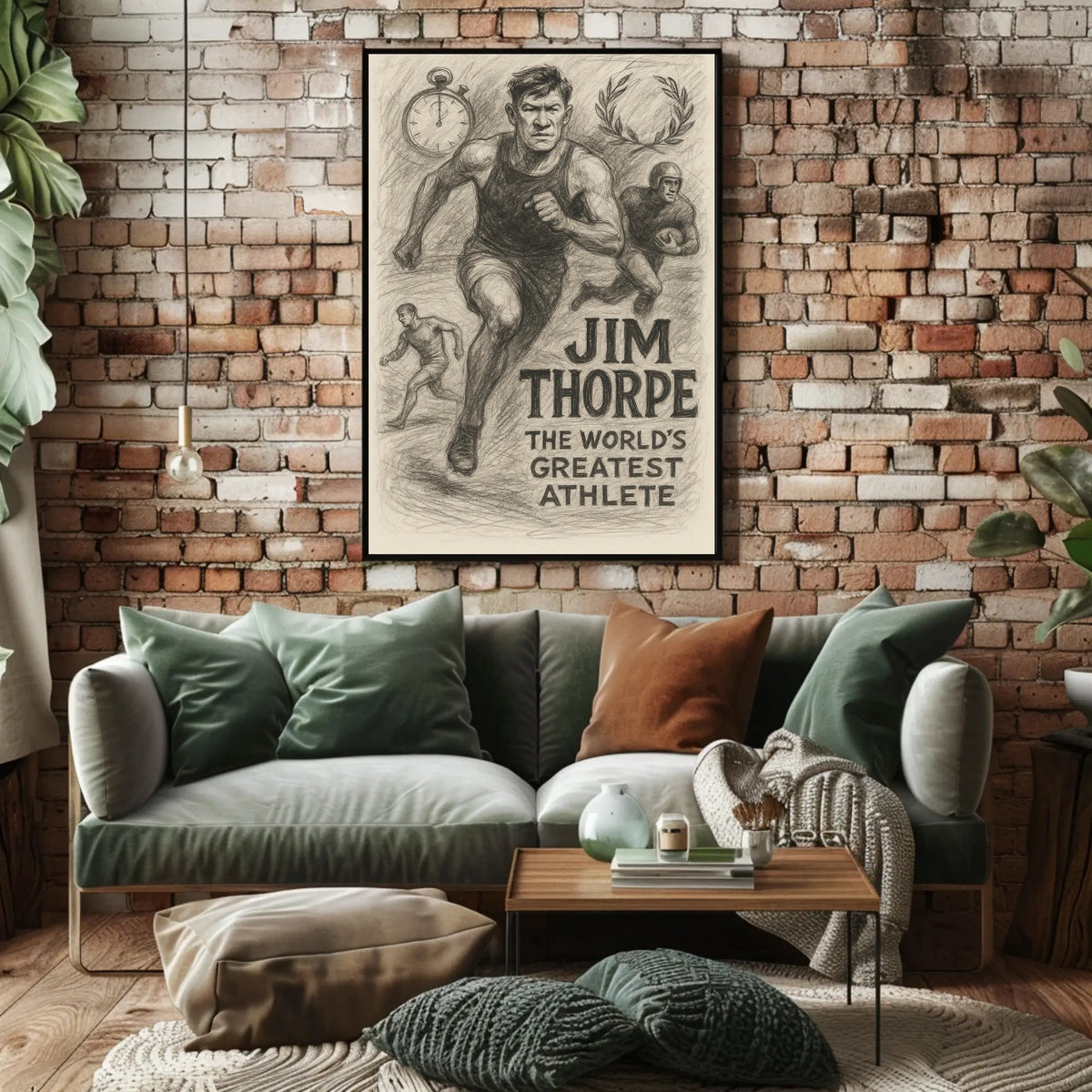 Jim Thorpe Celebrating Excellence Sports Poster Art