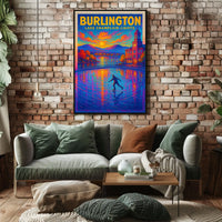 Burlington Lake Champlain Lights Poster
