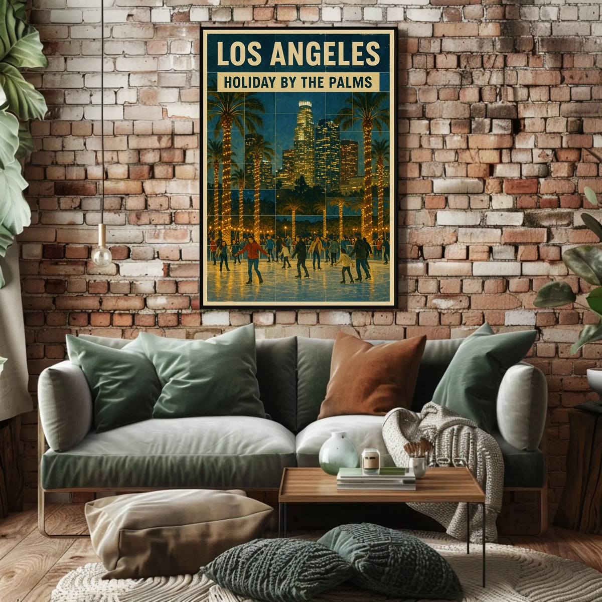 Holiday By The Palms In Los Angeles Poster