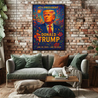 Donald Trump 47th President Patriotic Realism Poster
