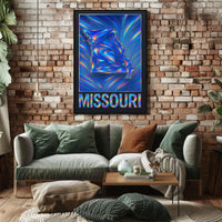 Missouri In Vibrant Waves Poster