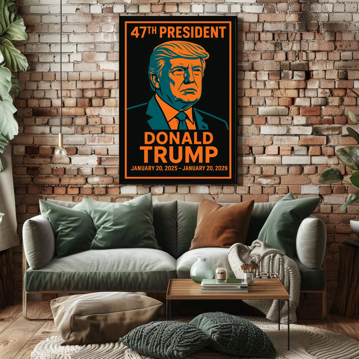 Trump Resolute Statesman Pop Art Patriotic Poster