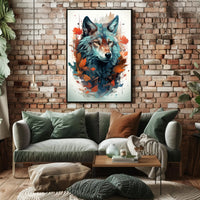 The Majestic Wolf Poster PosterGoat