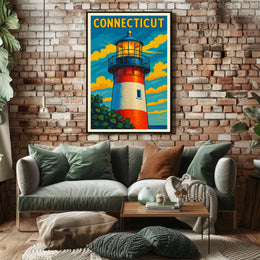 Connecticut Lighthouse Poster