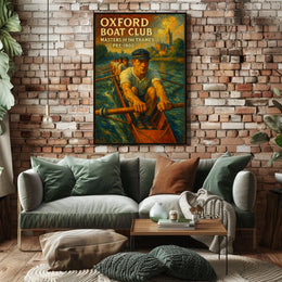 Oxford Boat Club Masters Of The Thames Poster