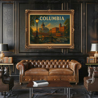 Columbia Historic Charm Travel Poster Print