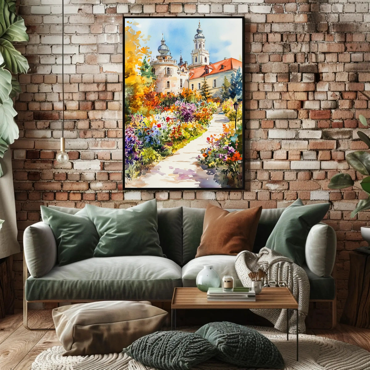 Belarus Nesvizh Castle Gardens Poster