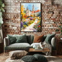 Belarus Nesvizh Castle Gardens Poster