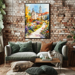 Belarus Nesvizh Castle Gardens Poster