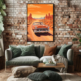 Classic Desert Drive Poster