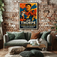 Jim Thorpe Legendary Athlete Poster