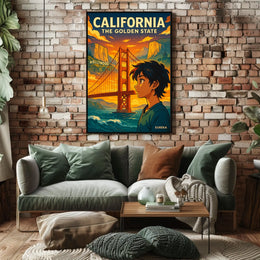 California The Golden State Poster
