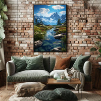 Majestic Mountain Landscape Poster
