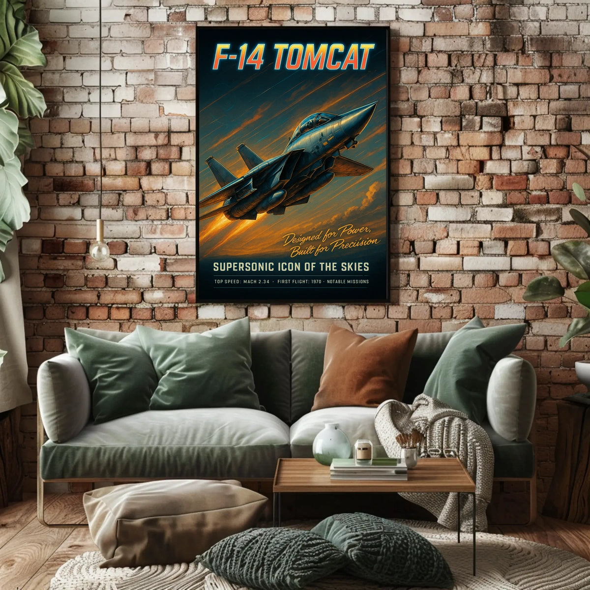 F-14 Tomcat Supersonic Icon Poster