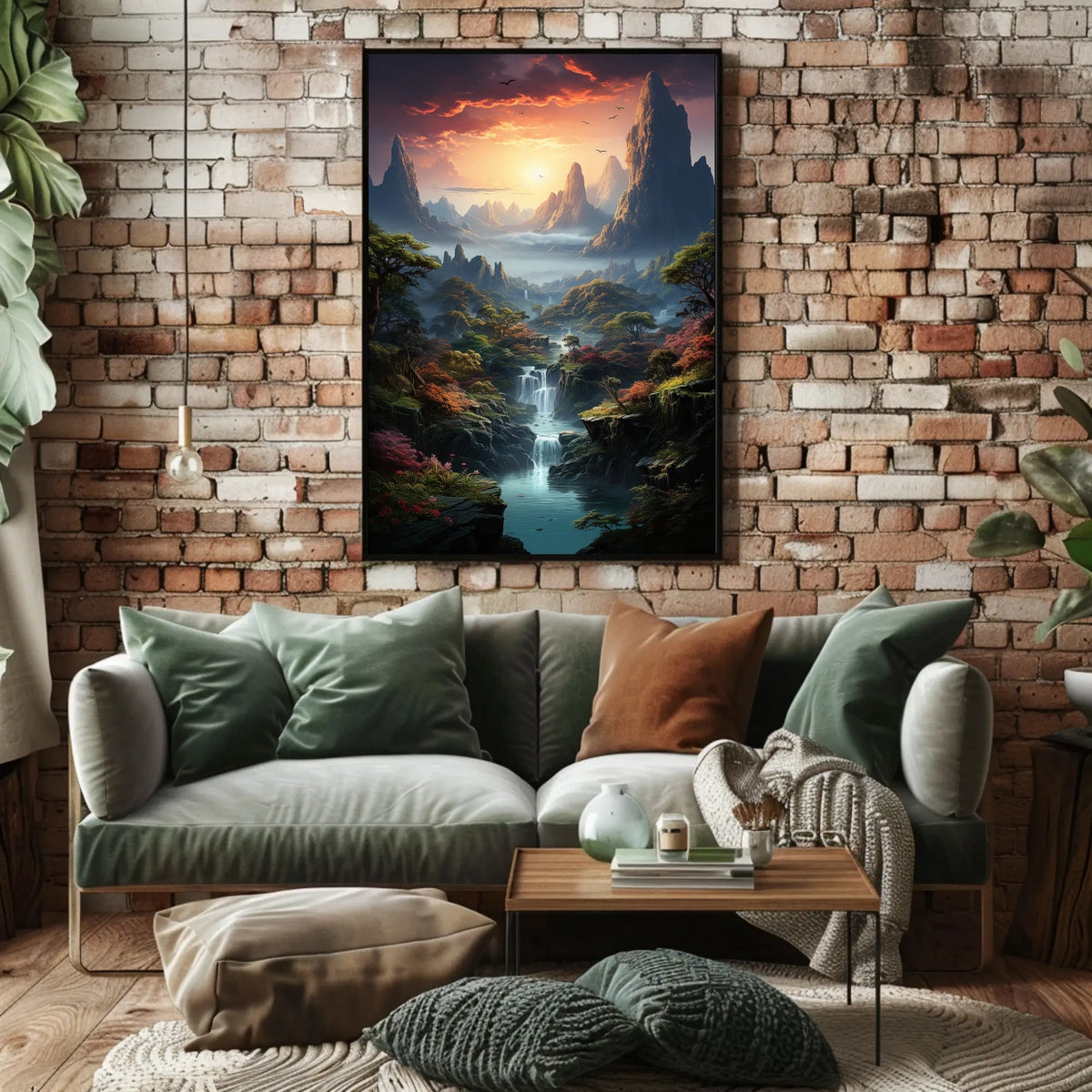 Majestic Mountain Landscape Poster