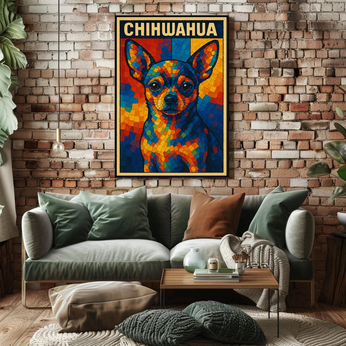 Colorful Chihuahua Art Poster