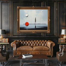 Ethereal Balance Surreal Reflection Artwork Poster