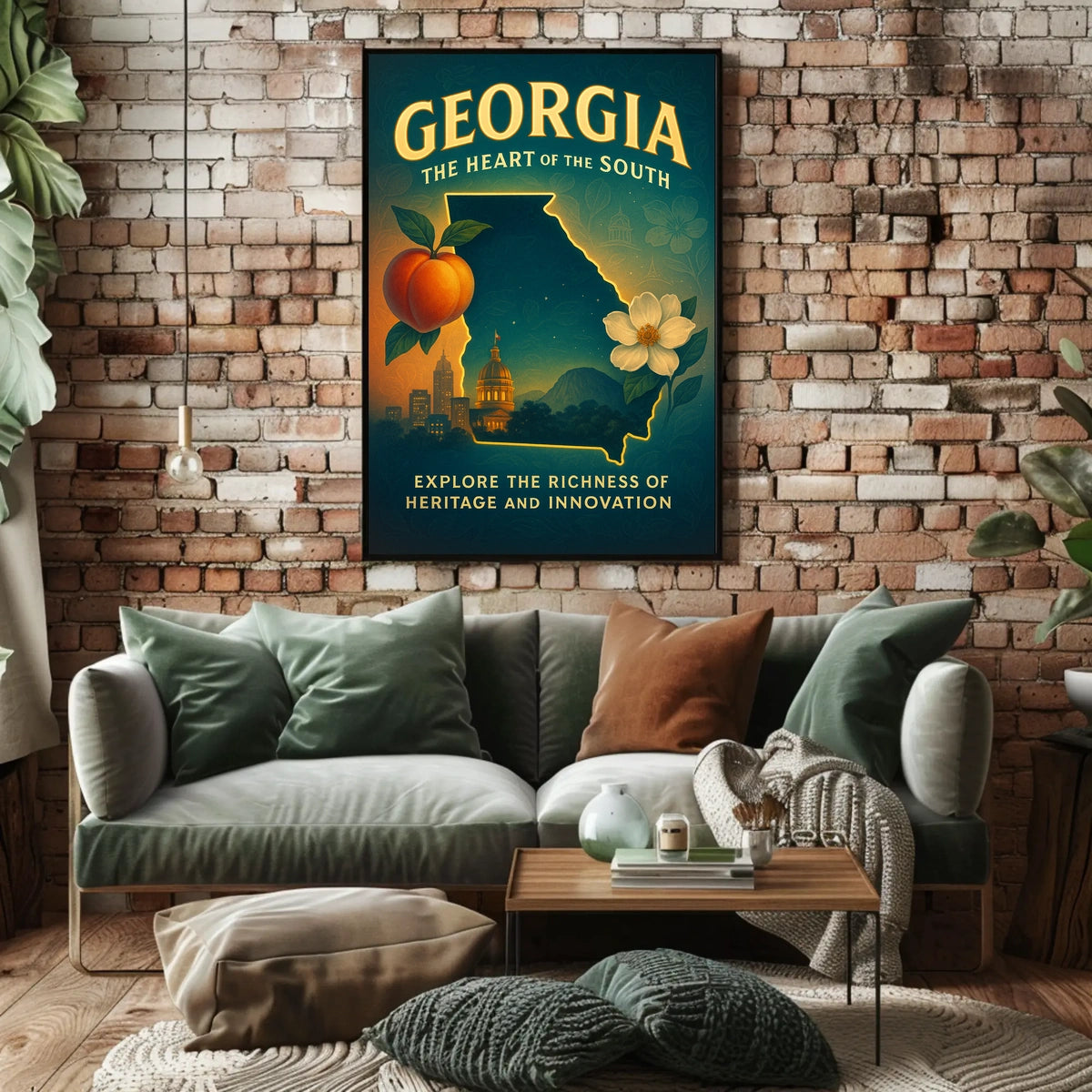 Georgia The Heart Of The South Poster
