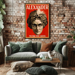 Alexander the Man Who Knows Vintage Magic Poster