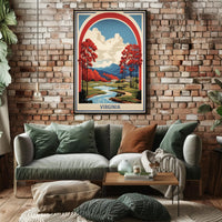 Scenic Virginia Landscape Vintage Art Travel Poster