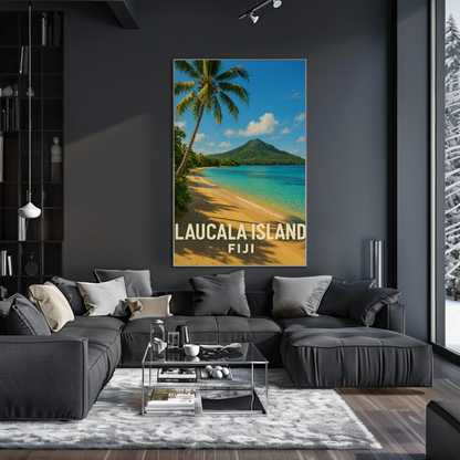 Laucala Island Fiji Scenic Tropical Beach Coast Poster