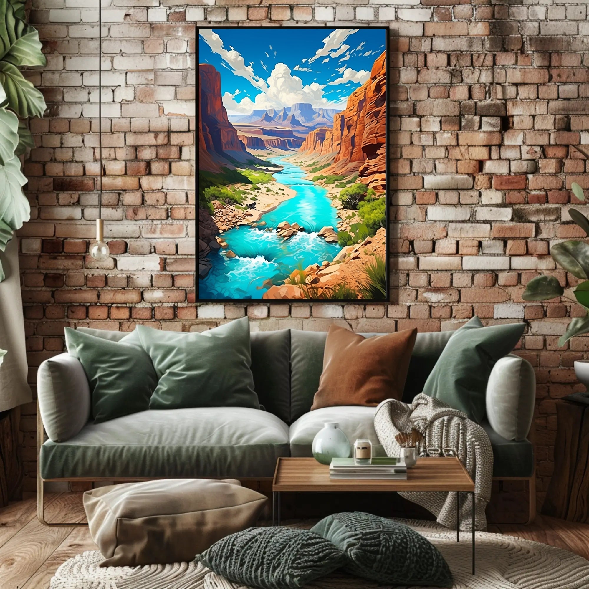 Majestic Canyon Landscape Poster