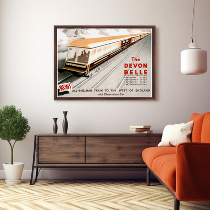 The Devon Belle Train Poster