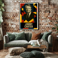 Jimmy Carter 39th President of the United States Abstract Pop Poster