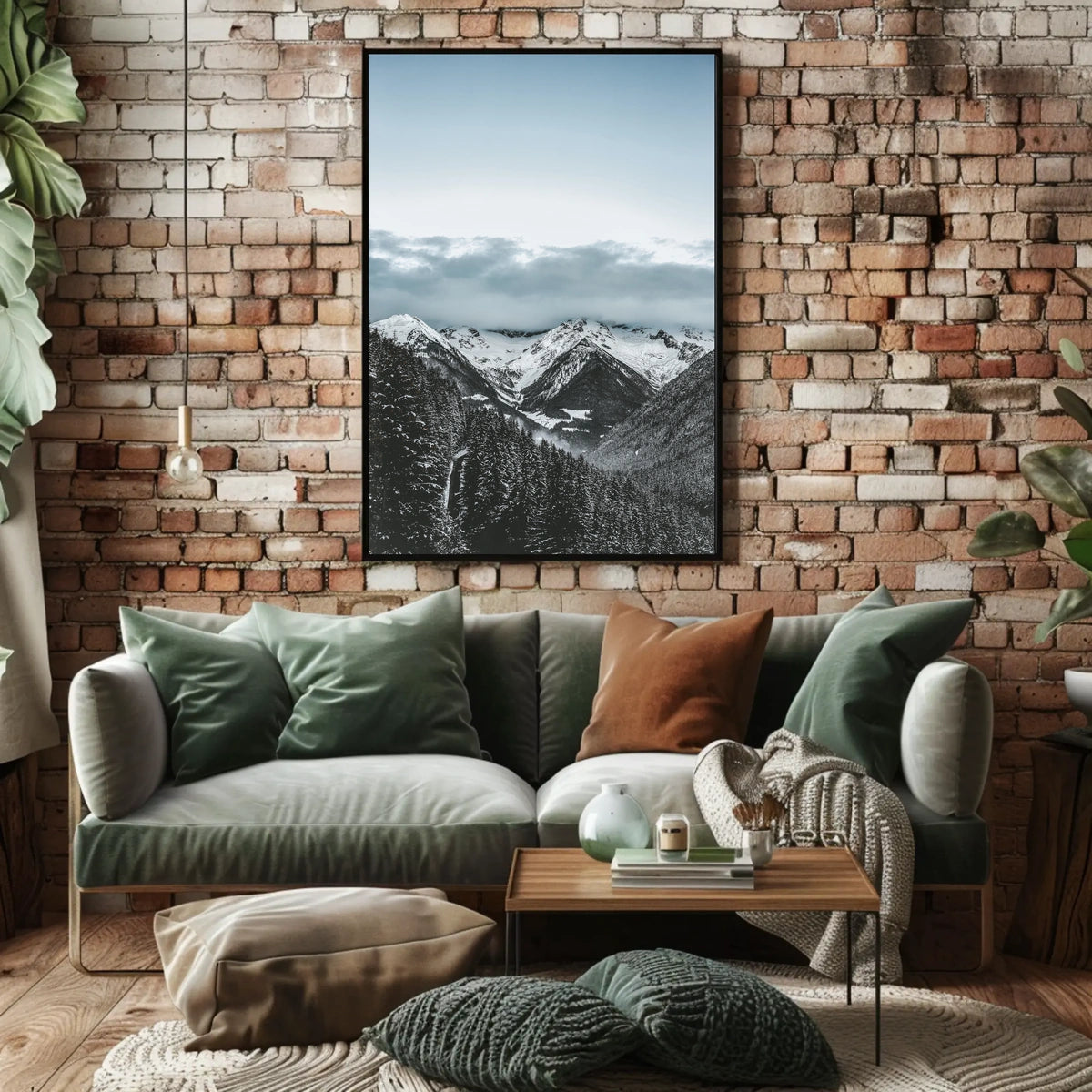 Majestic Snow-Covered Mountains National Park Poster