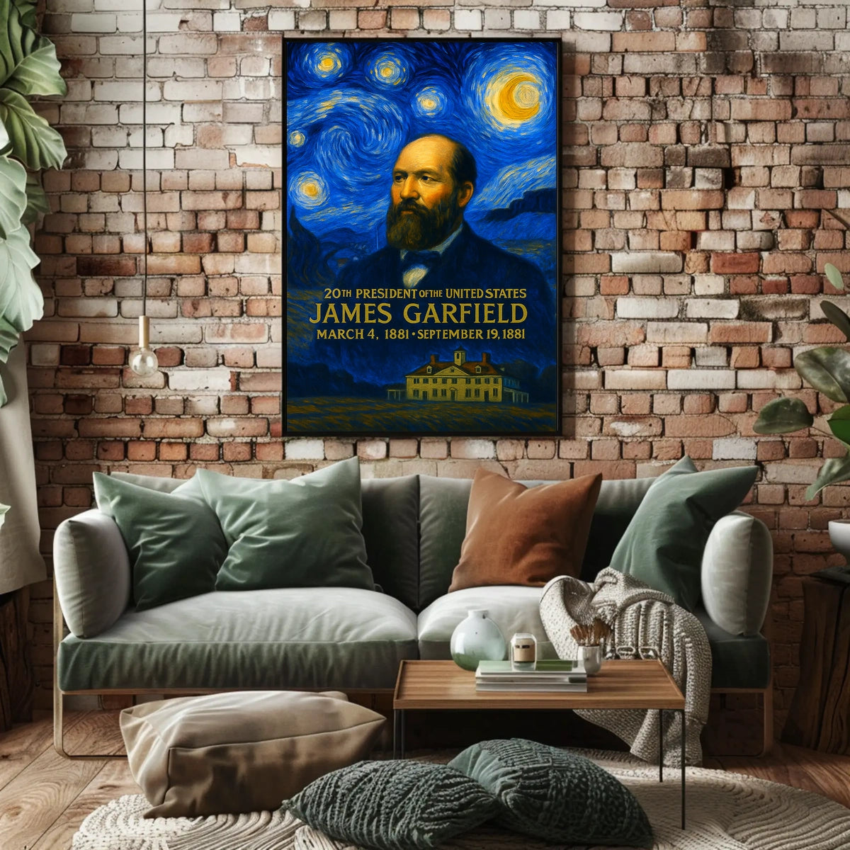 James A. Garfield 20th President of the United States Presidential Masterpiece Series Poster