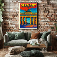Germany Vibrant Landmark Poster