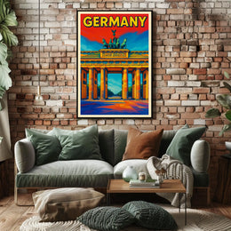 Germany Vibrant Landmark Poster