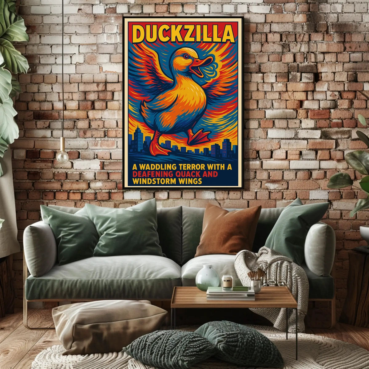 Duckzilla A Waddling Terror Poster