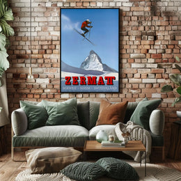 Zermatt Ski Adventure Poster