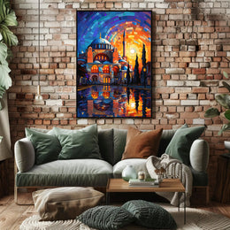 Hagia Sophia Mosaic Reflection Cultural or Heritage Poster