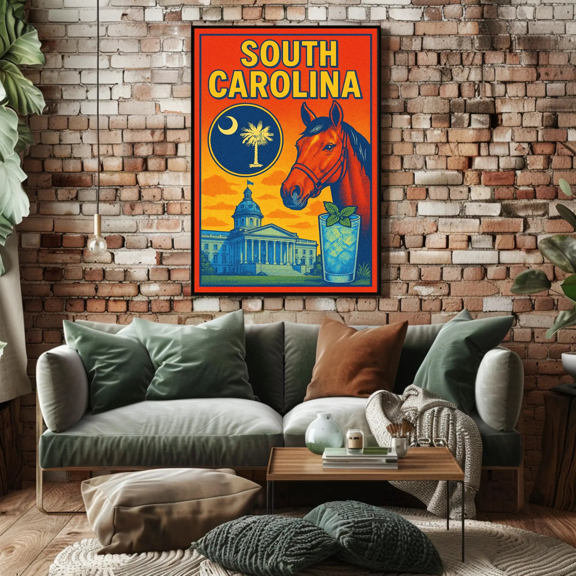 South Carolina A Vibrant Tribute Poster PosterGoat